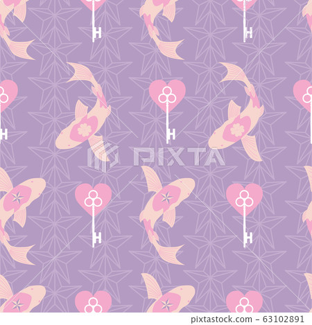 Lucky Symbols Collection Illustration Seamless Pattern Background 07 63102891