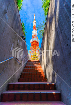 東京鐵塔停車場中心東京鐵塔instagram從停車出口可見[東京] 63103187