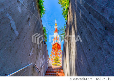 東京鐵塔停車場中心東京鐵塔instagram從停車出口可見[東京] 63103210