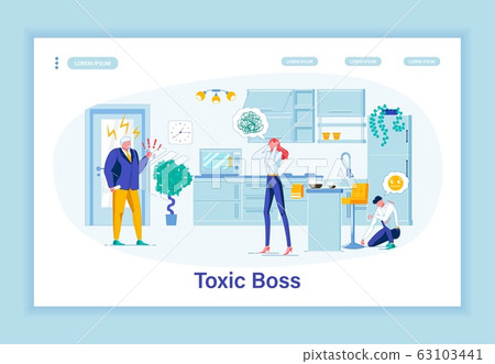 Toxic Boss Making Office Atmosphere Poisonous 63103441