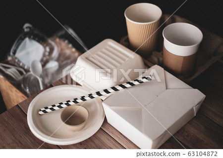 Eco friendly fast food and drink biodegradable Eco friendly fast food and drink biodegradable 63104872