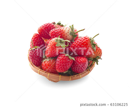fresh ripe strawberry fruits an isolated on white 63106225