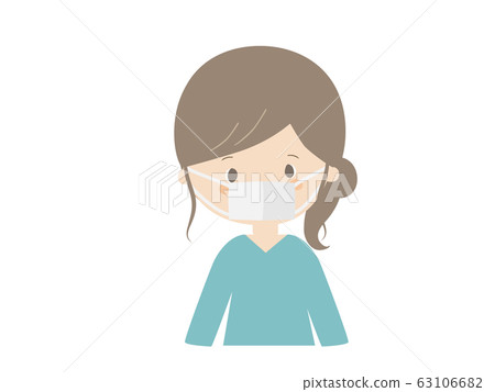 Woman wearing mask 63106682