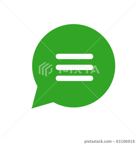 Menu Sign Green A green Bubble with menu sign. Isolated Vector - Stock Illustration ...