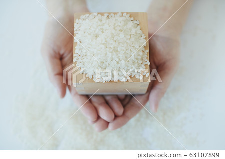 Rice harvest rice milling farmhouse Rice harvest rice milling farmhouse 63107899