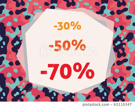 Abstract frame sale border horizontal 63110347