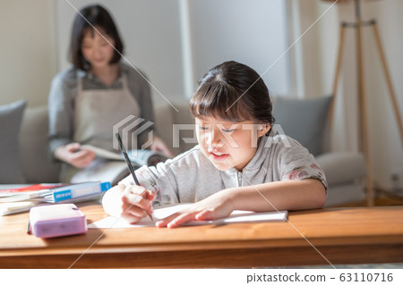 Study in the living room 63110716