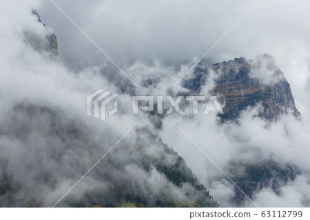 Foggy mountains 63112799