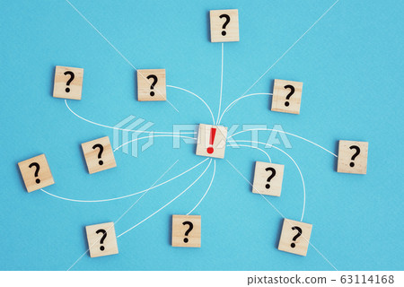 Leadership and solution task concept. Wooden 63114168