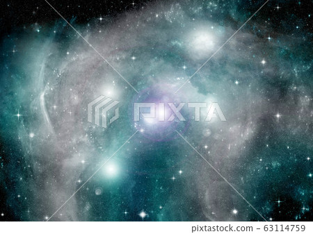 galaxy in a free space. 3D rendering galaxy in a free space. 3D rendering 63114759