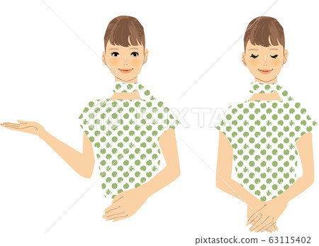 CA Counter Reception Guide Introduction Female CA Counter Reception Guide Introduction Female 63115402