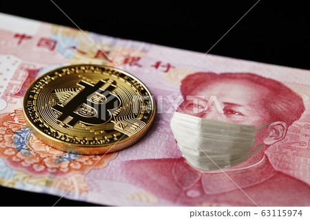 戴面具的中國人民幣電暈震驚世界經濟形象 戴面具的中國人民幣電暈震驚世界經濟形象 63115974