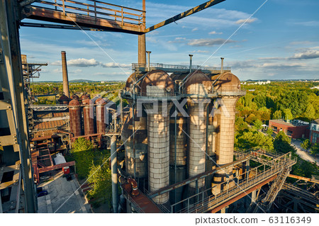 Industrial factory in Duisburg, Germany. 63116349