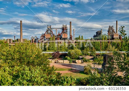 Industrial factory in Duisburg, Germany. Industrial factory in Duisburg, Germany. 63116350