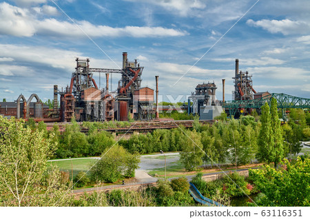 Industrial factory in Duisburg, Germany. Industrial factory in Duisburg, Germany. 63116351