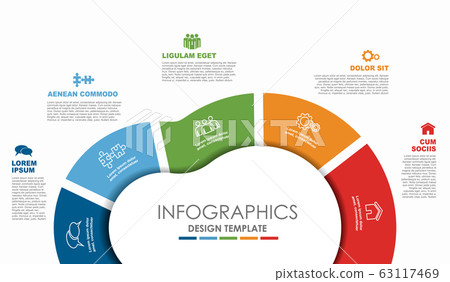 Infographic design template with place for your data. Vector illustration. Infographic design template with place for your data. Vector illustration. 63117469