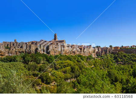 Pitigliano medieval town in Tuscany Italy Pitigliano medieval town in Tuscany Italy 63118568