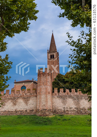 Montagnana medieval town in Italy 63118576