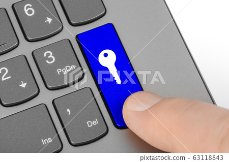 Computer keyboard with security key Computer keyboard with security key 63118843