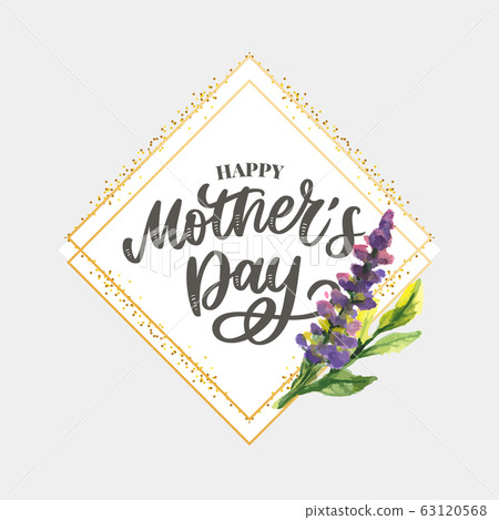 Mother's day. Watercolor spring flowers. Artistic composition. 63120568