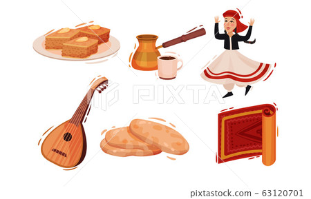 Travel to Turkey. Symbols and Famous Landmarks of Turkey Vector Set Travel to Turkey. Symbols and Famous Landmarks of Turkey Vector Set 63120701