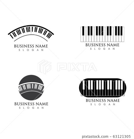 Piano vector icon design template Piano vector icon design template 63121305