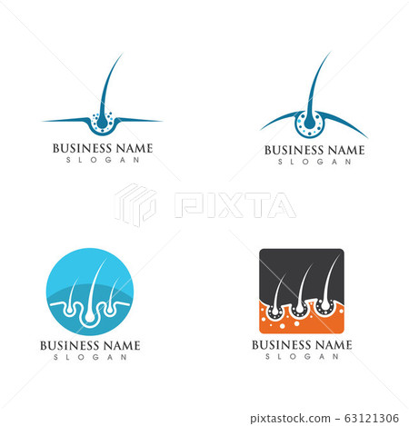 Hair treatments icon illustration template 63121306
