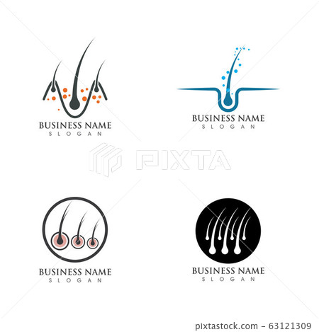 Hair treatments icon illustration template Hair treatments icon illustration template 63121309