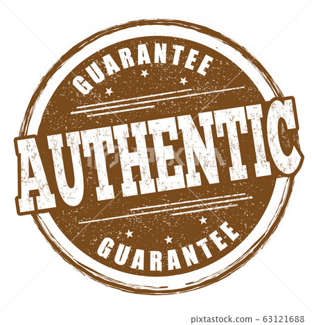 Authentic sign or stamp on white background, vector illustration Authentic sign or stamp on white background, vector illustration 63121688