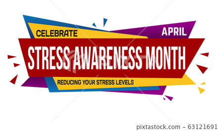 Stress awareness month banner design on white background, vector illustration Stress awareness month banner design on white background, vector illustration 63121691