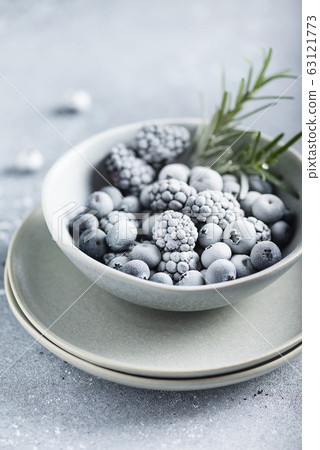 Frozen berry and rosemary Frozen berry and rosemary 63121773