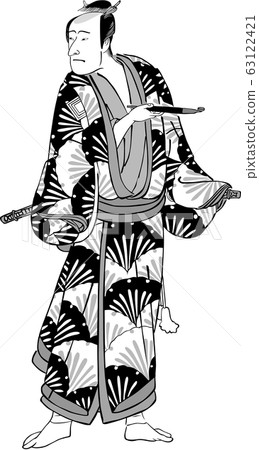 Ukiyo-e Kabuki actor 73 63122421