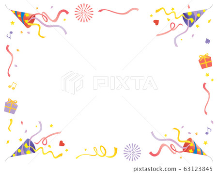 Red and purple cracker corner frame Red and purple cracker corner frame 63123845
