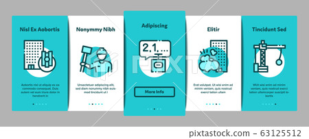 Demolition Building Onboarding Elements Icons Set Vector Demolition Building Onboarding Elements Icons Set Vector 63125512