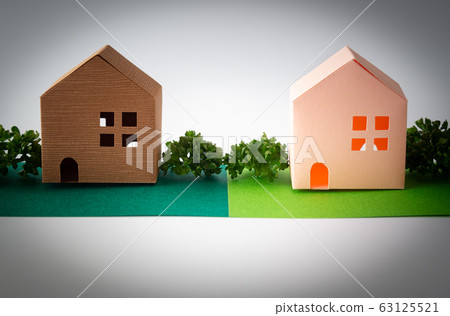 Border with adjacent house Border Land Real estate 63125521