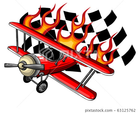 Vector Cartoon Fighter Plane. Twin-engine, variable-sweep wing multirole combat aircraft. Vector Cartoon Fighter Plane. Twin-engine, variable-sweep wing multirole combat aircraft. 63125762