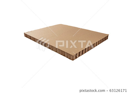 Brown cardboard honeycomb sandwich panel 63126171