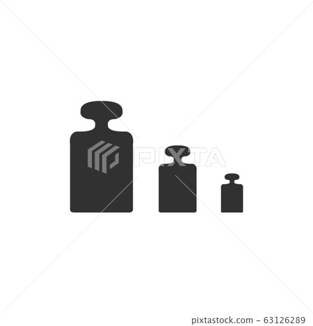 Weight kg lbs Icon . Mass symbol for your web site design, logo, app, UI. Stock Vector illustration isolated on white background. 63126289