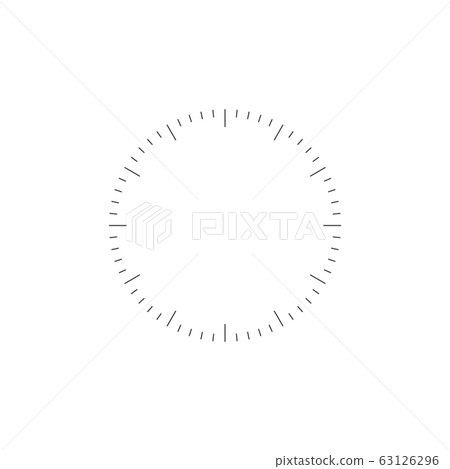 Blank clock face or timer. Stock Vector illustration isolated on white background. Blank clock face or timer. Stock Vector illustration isolated on white background. 63126296
