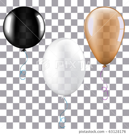 Colorful balloons set vector design - Stock Illustration [63128176] - PIXTA