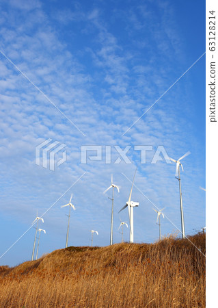 Wind power, wind turbines, natural energy, power generation, environment Wind power, wind turbines, natural energy, power generation, environment 63128214