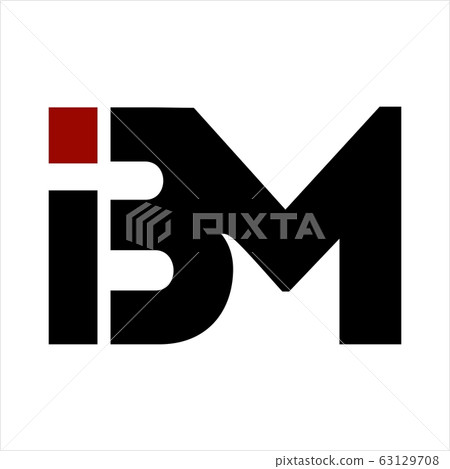 BM, IBM initials letter company logo 63129708