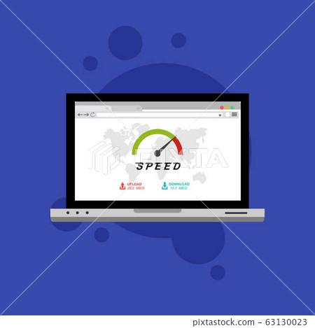 laptop acceleration icon vector template. Site 63130023