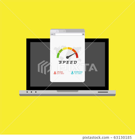 laptop acceleration icon . Website speed loading - Stock Illustration ...