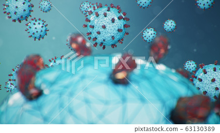 Pathogens Vector 3d 3D illustration, abstract pathogen as a type of... - Stock Illustration ...
