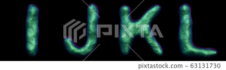 Letter Set I J K L Made Of Realistic 3d Stock Illustration