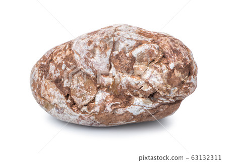 Brown stone isolated 63132311