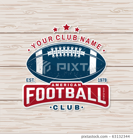 American football or rugby club badge. Vector.... - Stock Illustration  [63132344] - PIXTA