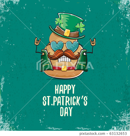 Happy saint patricks day greeting card with... - Stock Illustration ...