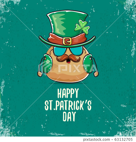Happy saint patricks day greeting card with...-插圖素材 [63132705] - PIXTA圖庫